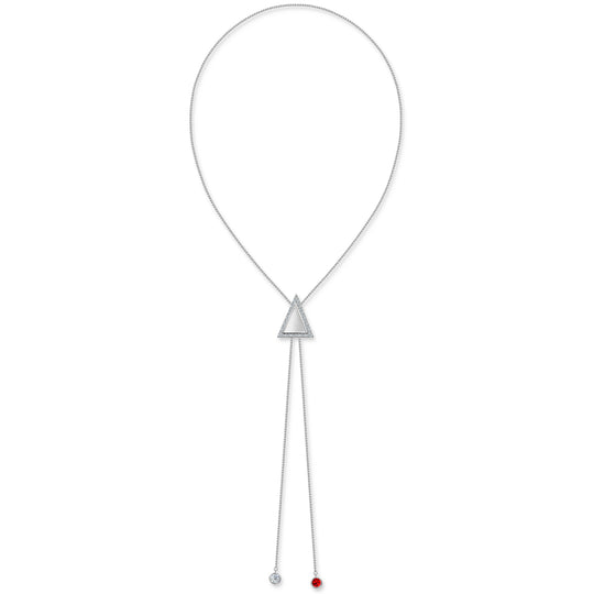 The Delta Drip Bolo Necklace (Silver)