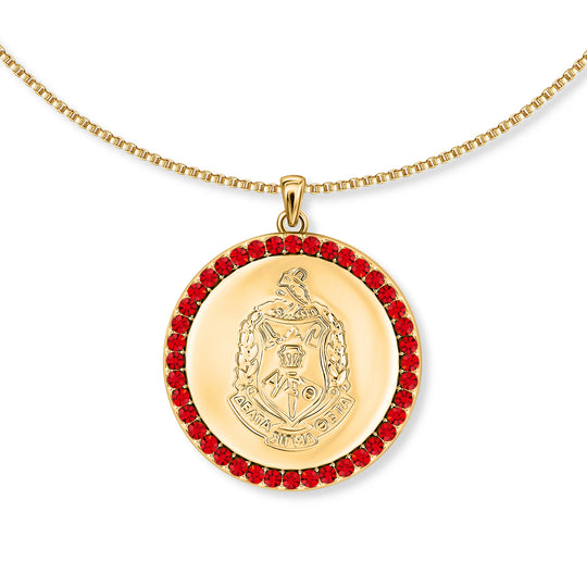 The Shield Halo Necklace-Gold