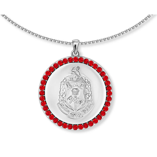 The Shield Halo Necklace-Silver
