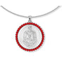 The Shield Halo Necklace-Silver
