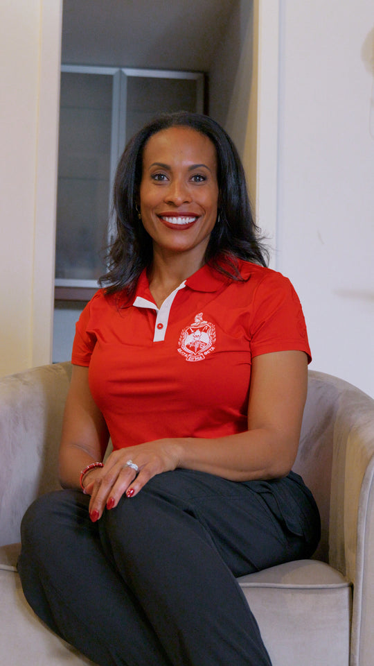 ΔΣΘ Jacquard Polo (Red)