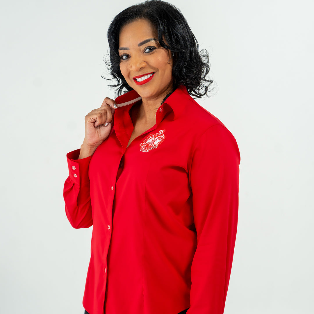 Delta Red Crest Button Down 2.0