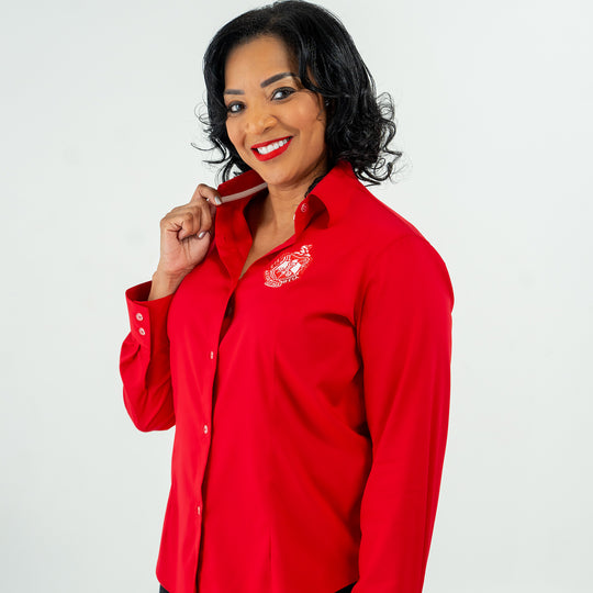 Delta Red Crest Button Down 2.0