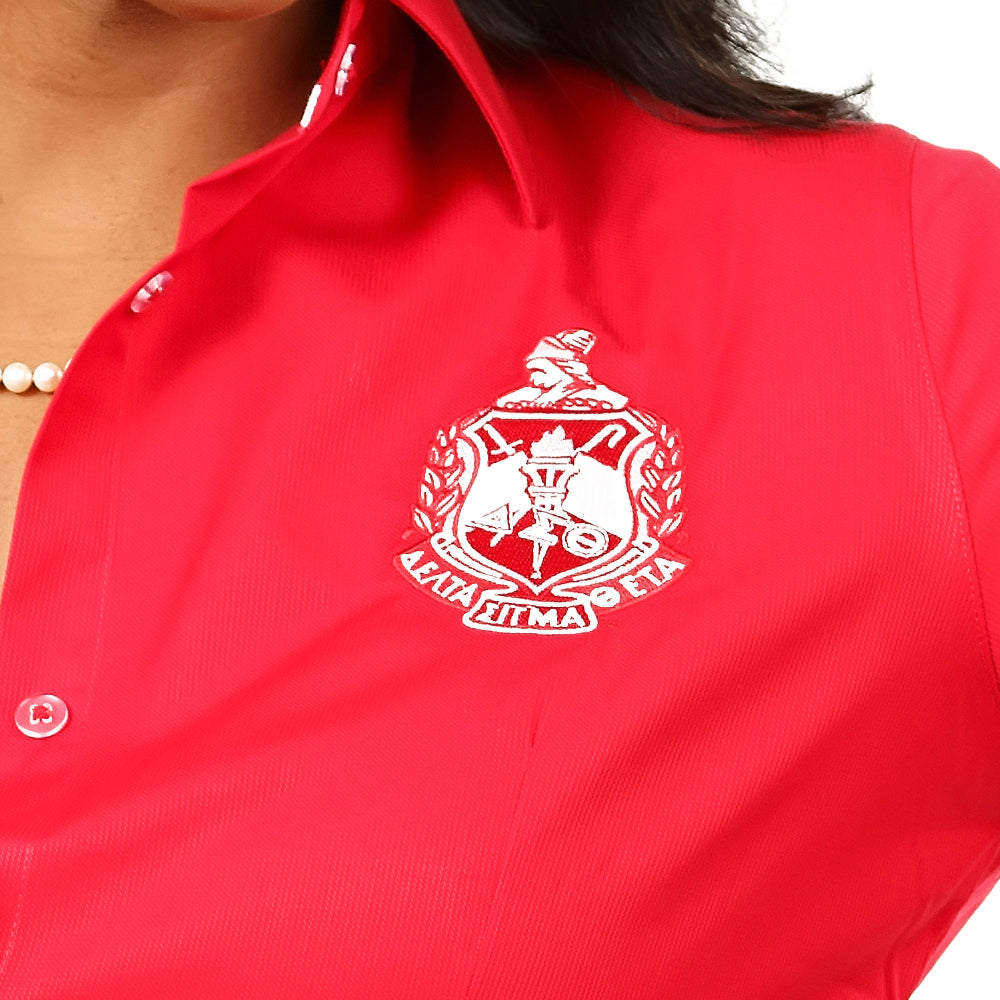 Delta Red Crest Button Down