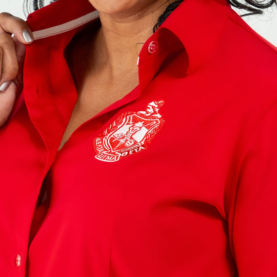 Delta Red Crest Button Down 2.0