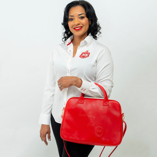 Delta White Crest Button Down 2.0