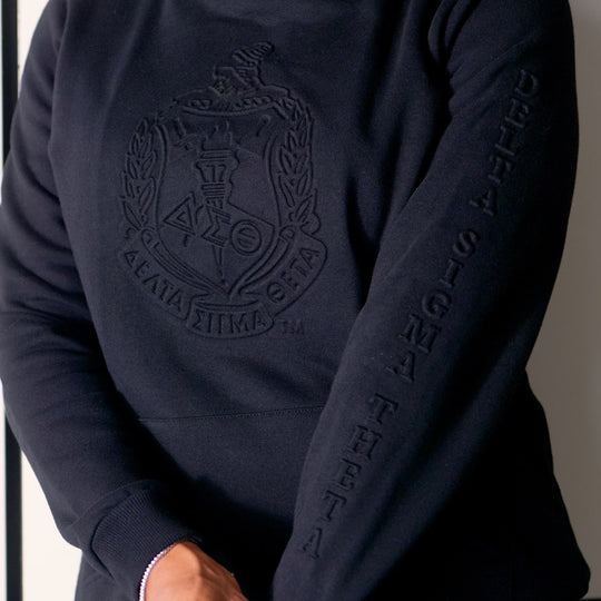 DST Midnight Embossed Pullover Hoodie