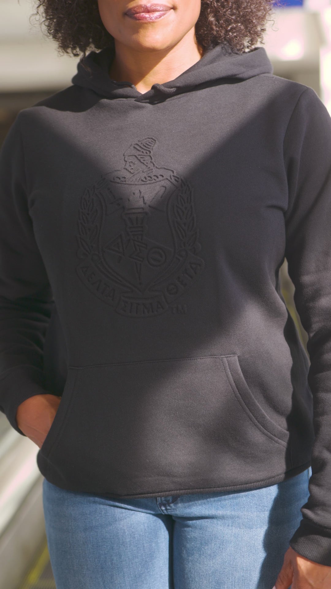 DST Midnight Embossed Pullover Hoodie