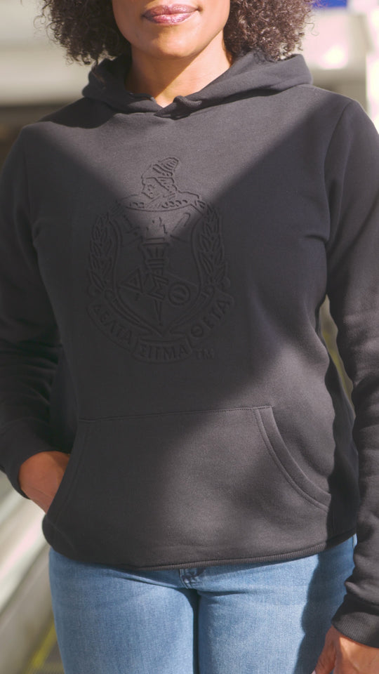 DST Midnight Embossed Pullover Hoodie