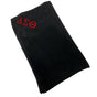 Delta Black Plush Throw