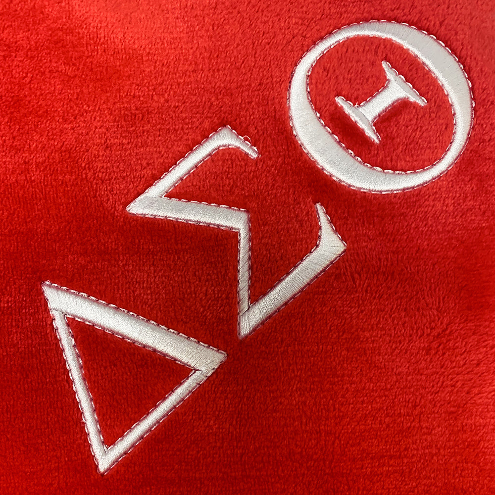 Delta Red Plush Throw 2