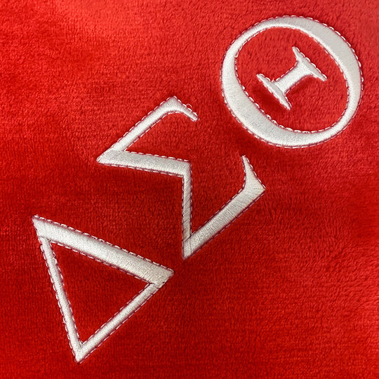 Delta Red Plush Throw 2