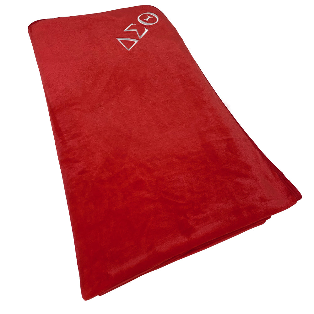 Delta Red Plush Throw