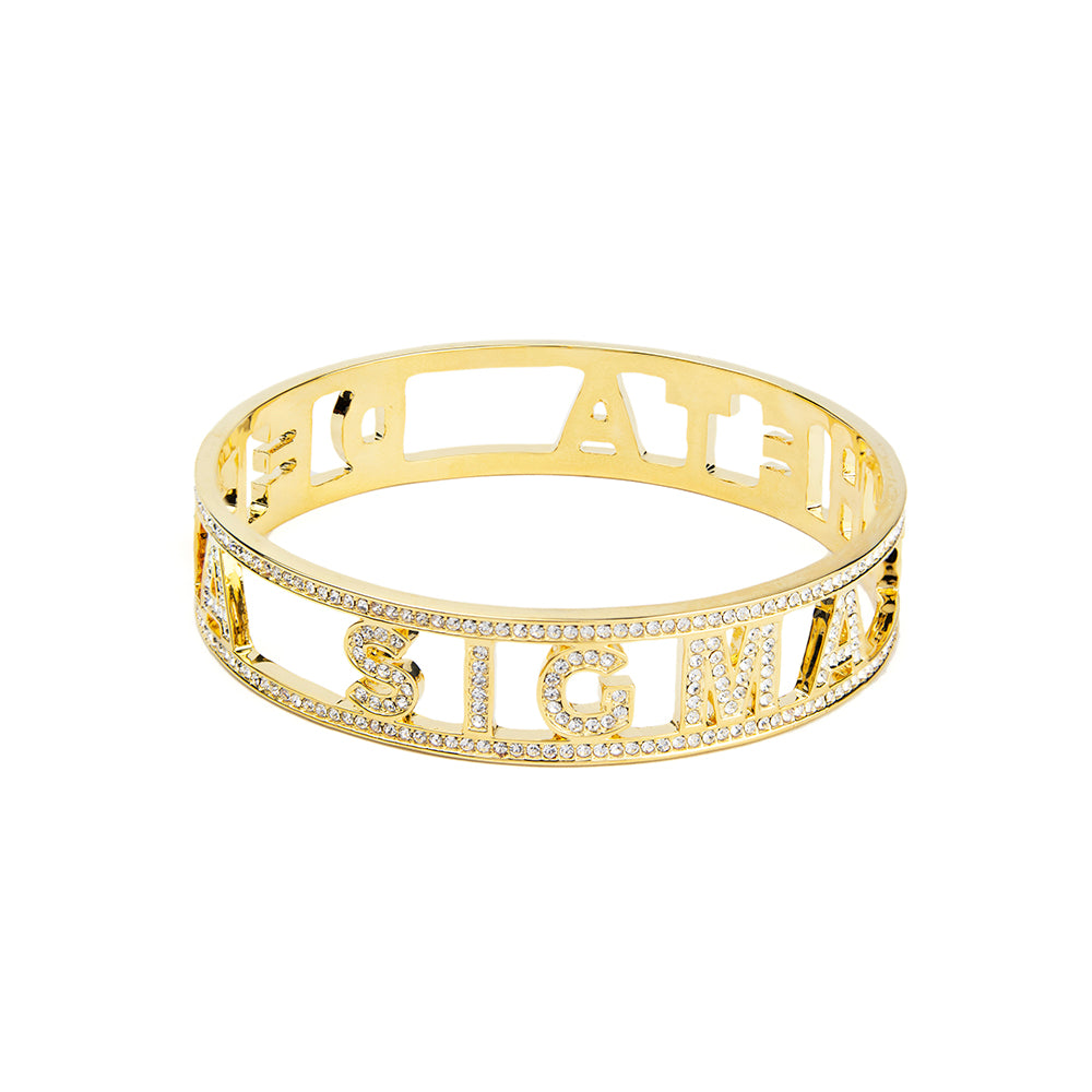 delta bling bracelet gold finished laying main