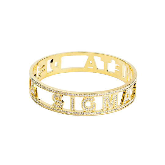 delta bling bracelet gold finished laying main